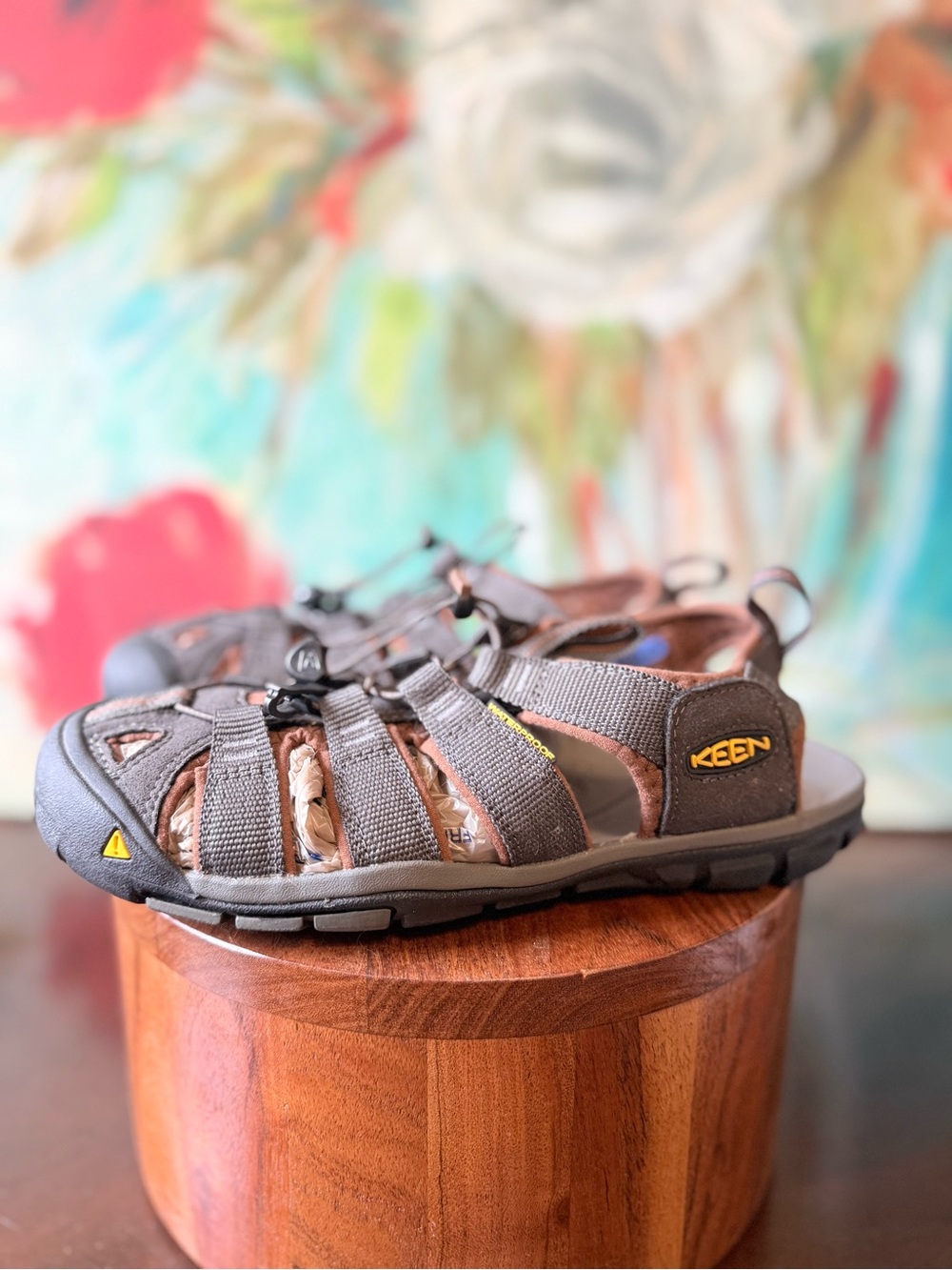 Keen Newport H2 Men's Sandals Size 7 Waterproof Shoes Raven/Aluminum Comfort